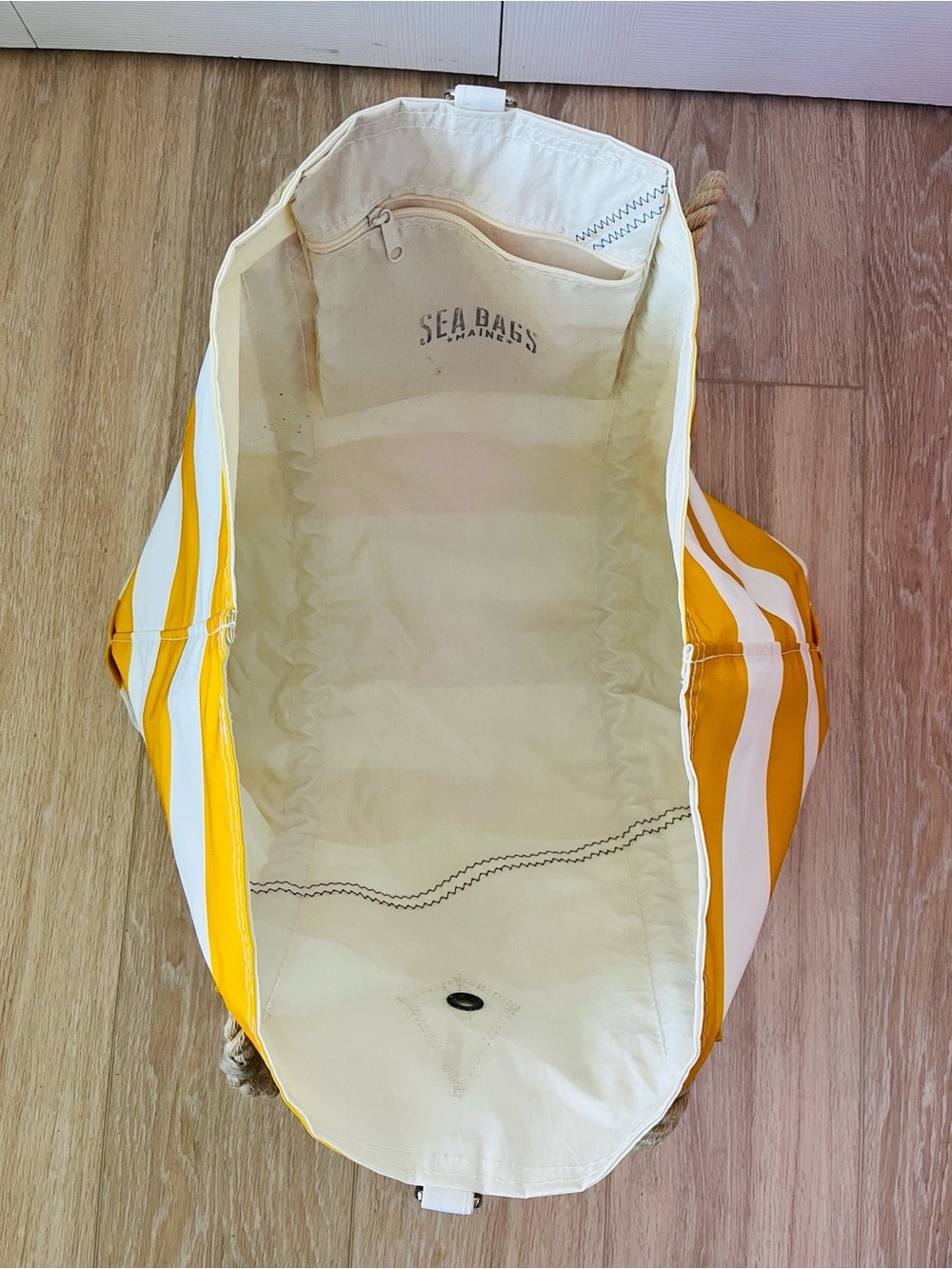 Sea Bags Yellow Pier Tote - Picture 2 of 8